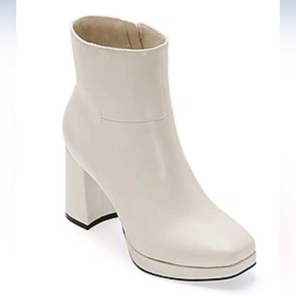 Worthington Womens Gio Block Heel Booties - size 10